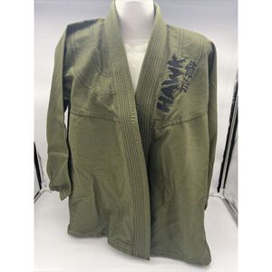 Hawk‎ Jiu-Jitsu Green Martial Arts Brazilian Kids Size K4 Top/Kimono No Belt